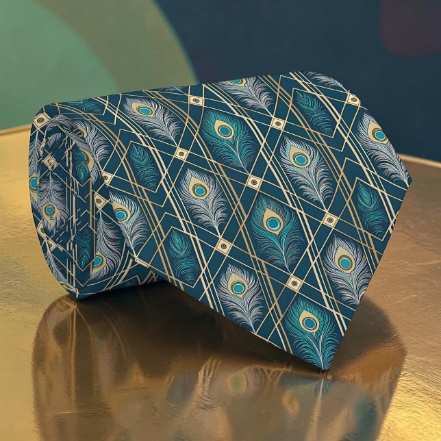 Påfågel Hona Mönster Slipslips Slips (Skapare uppladdad)