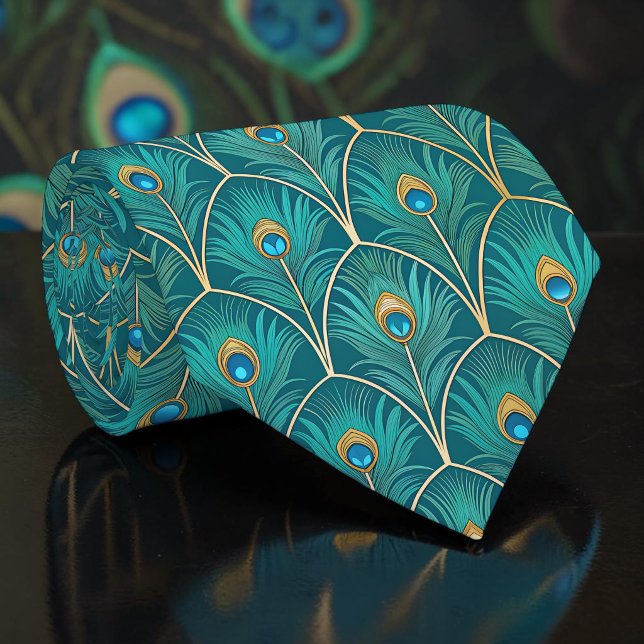 Påfågel Hona Mönster Slipslips Slips (Skapare uppladdad)