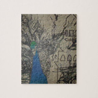 Påfågel i Indien Pussel