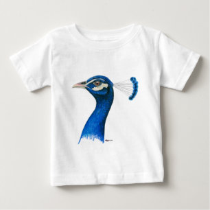 Påfågel:  Indiska blått T-shirt
