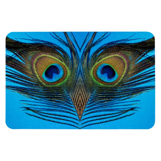 Påfågel Magnet (Horisontell)