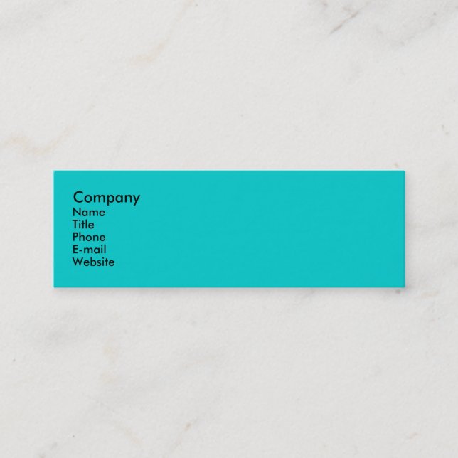 Påfågel Mini Visitkort (Framsida)