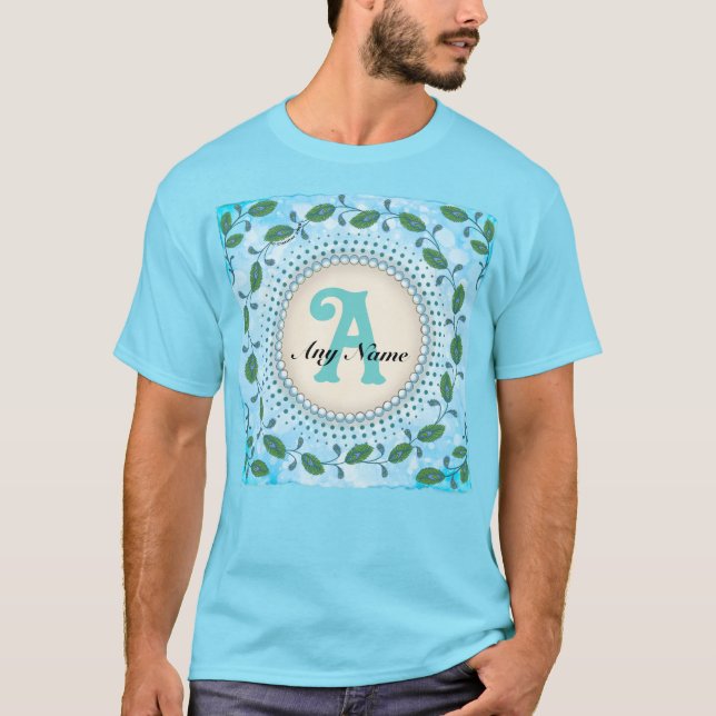 Påfågel Monogram t-shirt (Framsida)