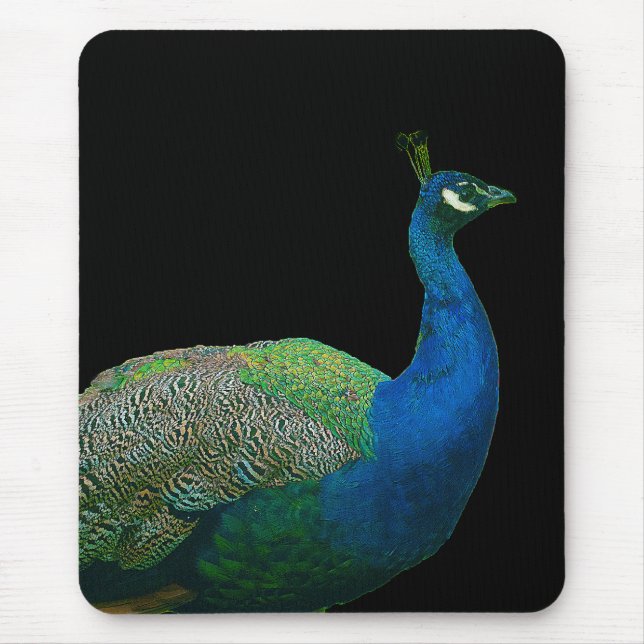 Påfågel Mousepad Musmatta (Framsidan)
