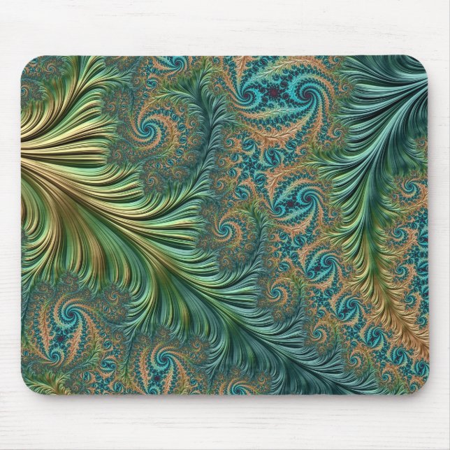 Påfågel Mousepad Musmatta (Framsidan)