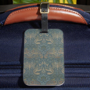 Påfågel och Drak av William Morris Bagagebricka