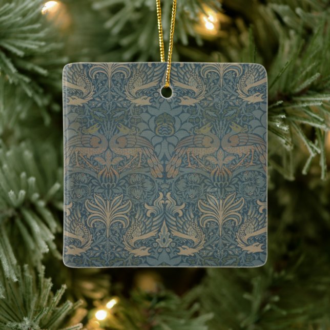 Påfågel och Drak av William Morris Julgransprydnad Keramik (Träd)