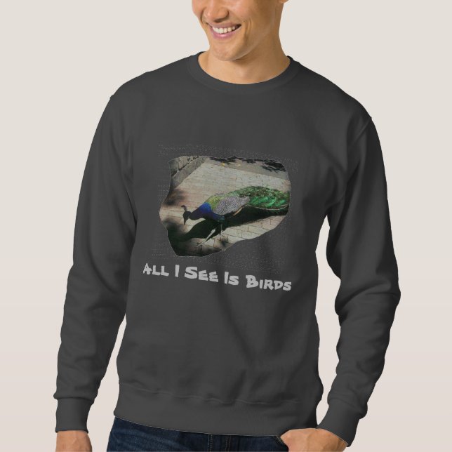 Påfågel Sweatshirt (Framsida)