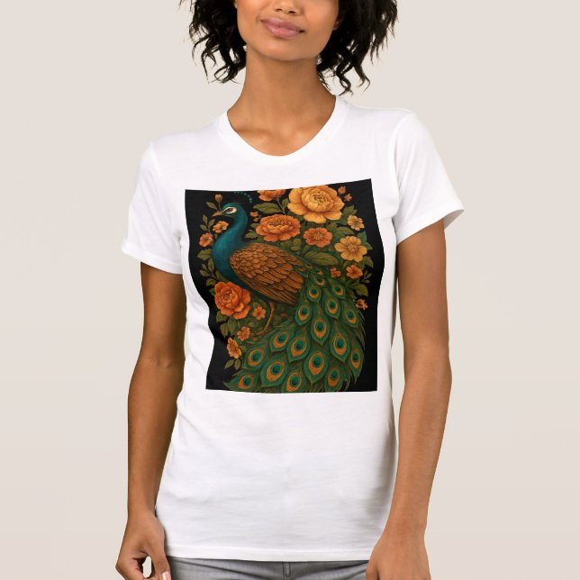 påfågel t shirt (Framsida)