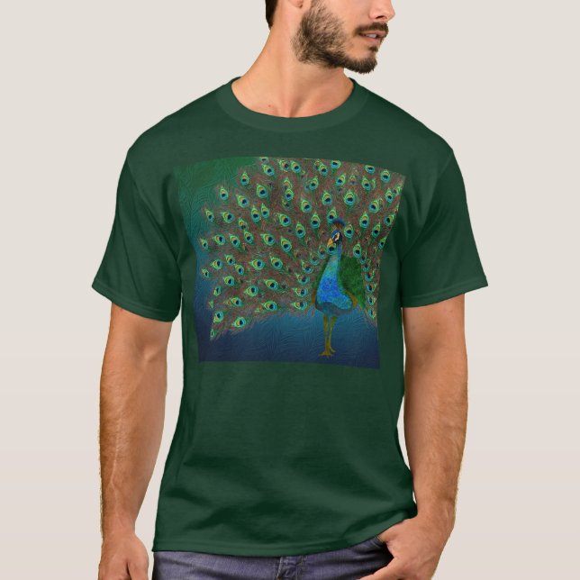 Påfågel T-shirt (Framsida)