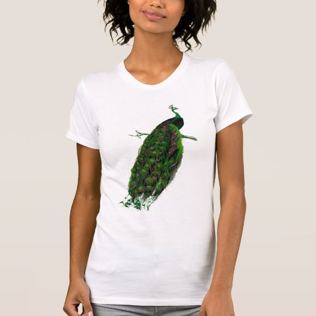 Påfågel T Shirt (Framsida)