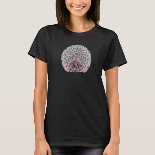 Påfågel Vilda djur Påfågel Fågel   T Shirt (Framsida)