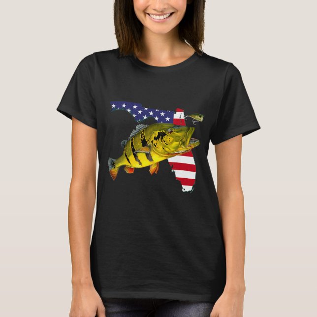 Påfågelabborre T Shirt (Framsida)