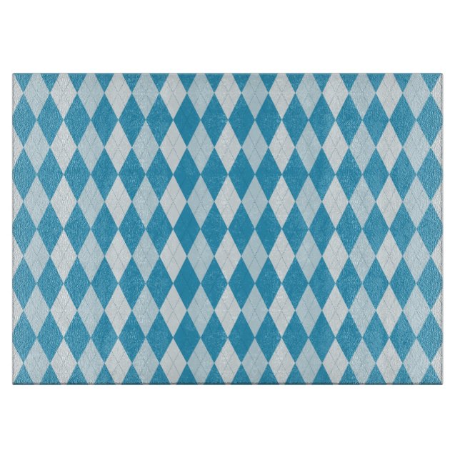 Påfågelblå Argyle Liten Diamantform (Framsidan)