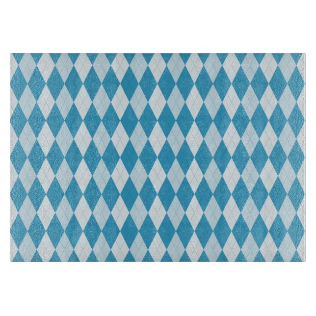 Påfågelblå Argyle Liten Diamantform (Framsidan)