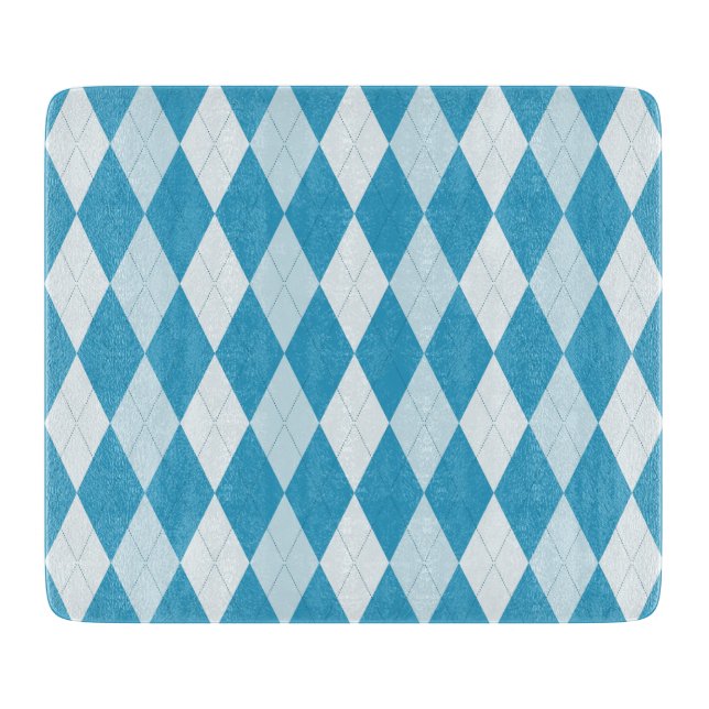 Påfågelblått Argyle Liten Diamantform (Framsidan)