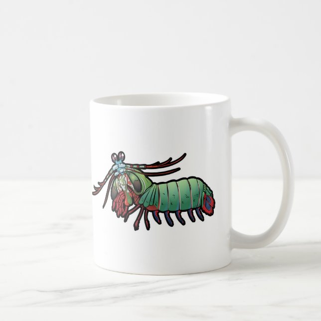 Påfågelbönsyrsaräka Kaffemugg (Höger)
