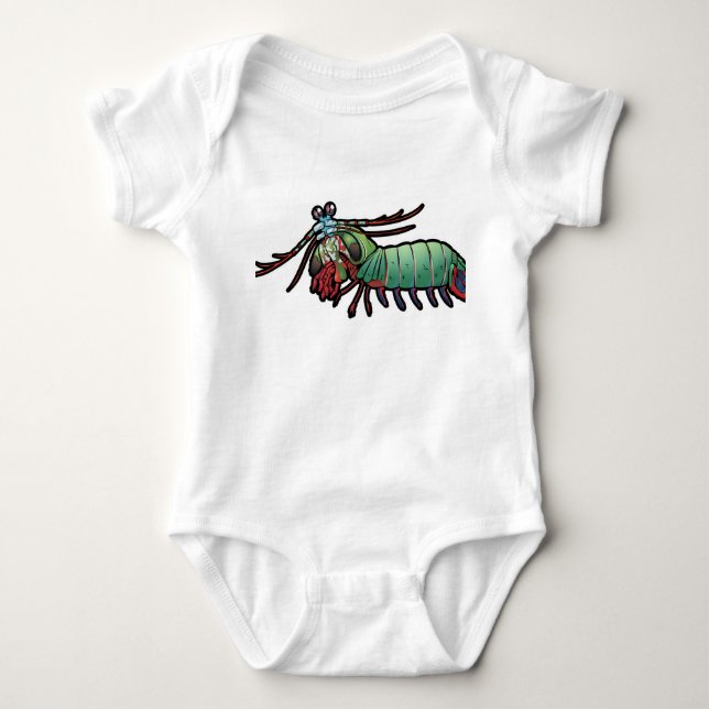 Påfågelbönsyrsaräka Tee Shirt (Framsida)