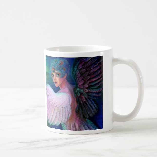 Påfågeldam vingar av Duality Kaffemugg (Höger)