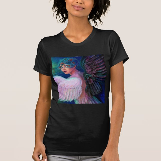 Påfågeldam vingar av Duality Tee (Framsida)