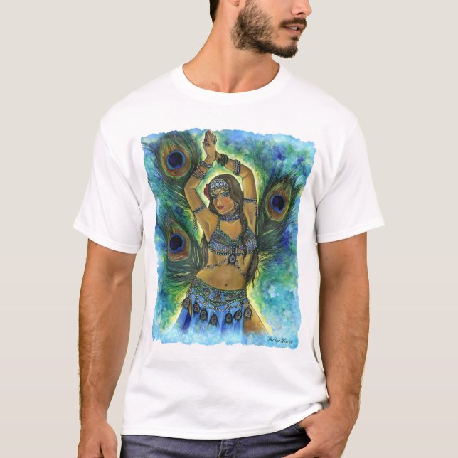 Påfågeldans Tee Shirt (Framsida)