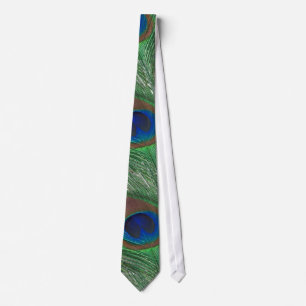 Påfågeldesign Slips