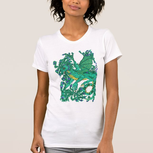 Påfågeldrake T Shirt (Framsida)