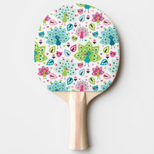 påfågelfågel och uggla pingisracket
