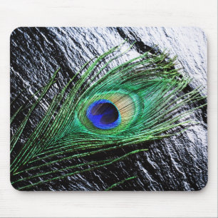 Påfågelfjäder 1 Mousepads Musmatta