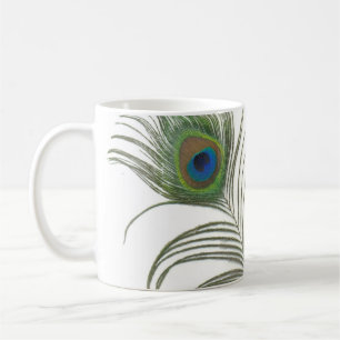 Påfågelfjäder Kaffemugg