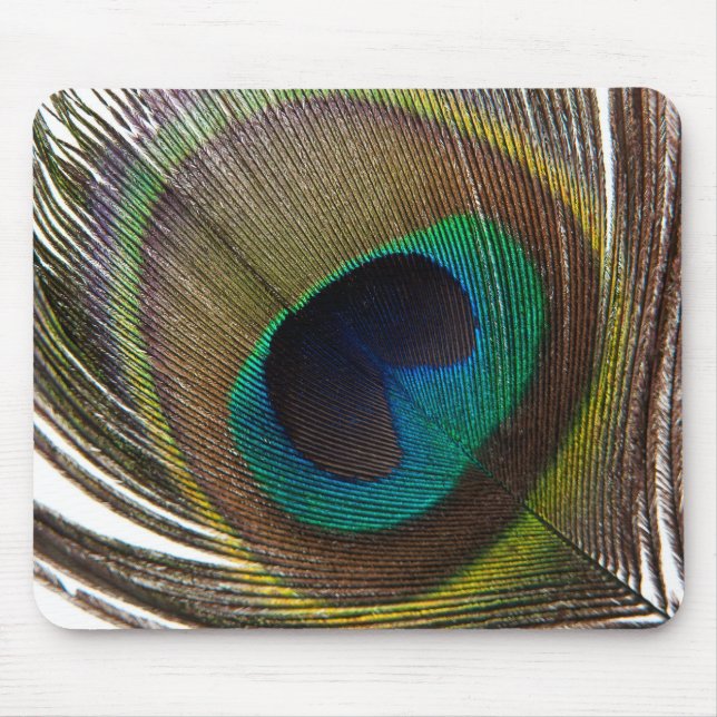 Påfågelfjäder Musmatta (Framsidan)