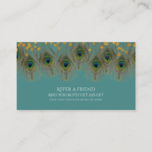 Påfågelfjädrar & Guld ALLA FÄRGER Referera en vän Rabattkort