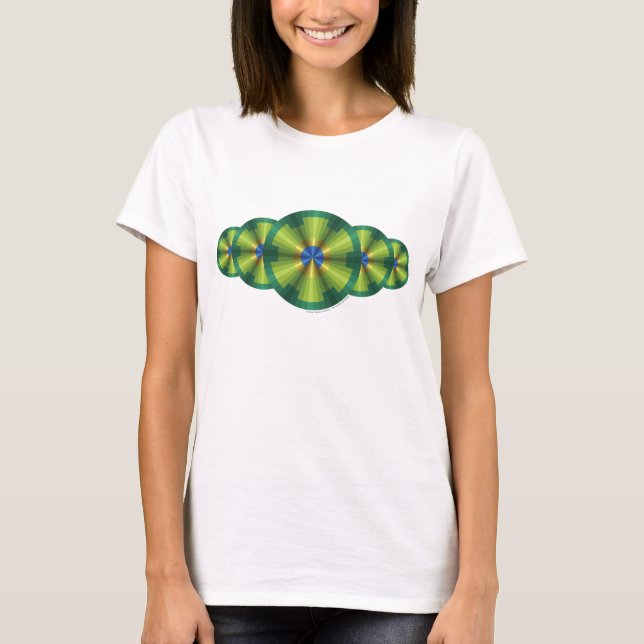 Påfågelillusion Dam Lätt Skjorta T Shirt (Framsida)