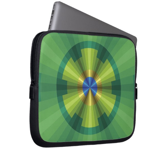 Påfågelillusion Laptopfodral Laptop Sleeve (Framsidan Höger)