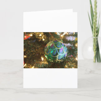 Påfågeljul Helgkort