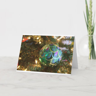 Påfågeljul Helgkort