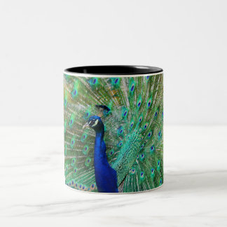 Påfågelkaffemugg Två-Tonad Mugg