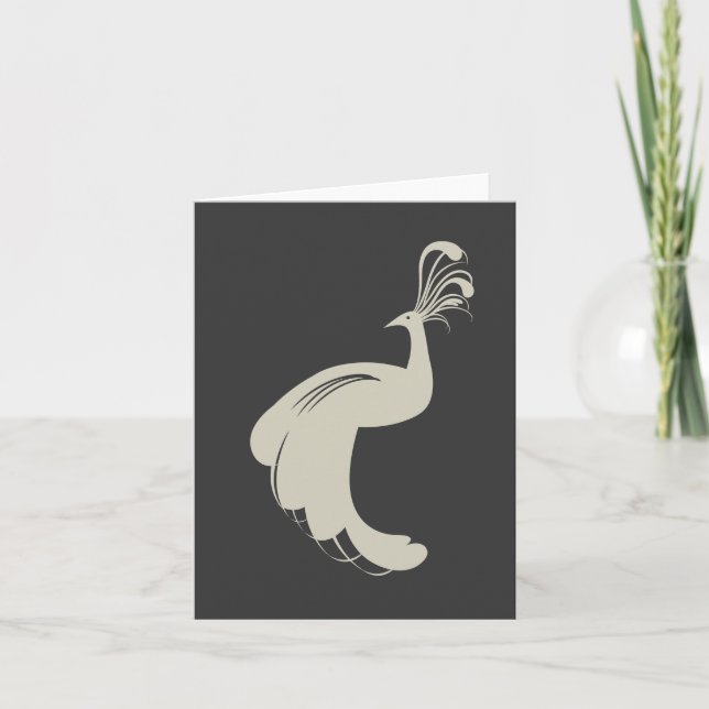 PÅFÅGELKRUSIDULL i SOLBRÄNDA Notecard Kort (Framsida)