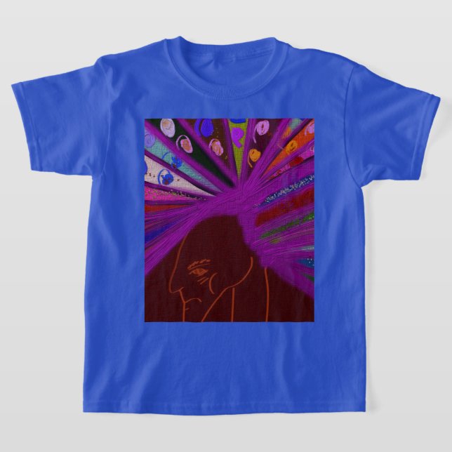 Påfågelkung T Shirt (Laydown)