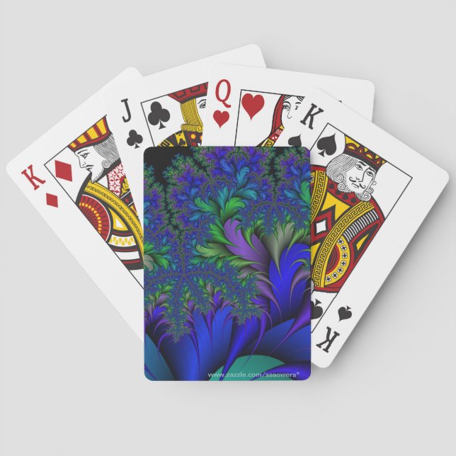 Påfågelmalm 2 casinokort (Baksidan)