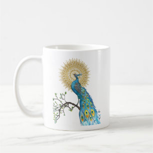 PåfågelMandala Kaffemugg
