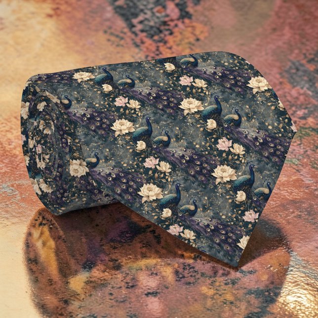 Påfågelmönster Anpassad slips (Skapare uppladdad)