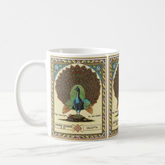 Påfågelmugg Kaffemugg (Vänster)