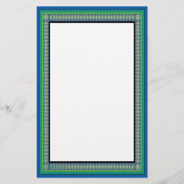 Påfågeln går stationärt brevpapper (Framsida)