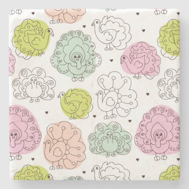 påfågeln lurar tapetvintage stenunderlägg (Framsidan)