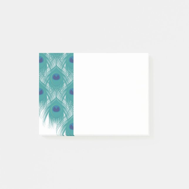 Påfågeln Posta-den-Noterar Post-it Block (Framsida)