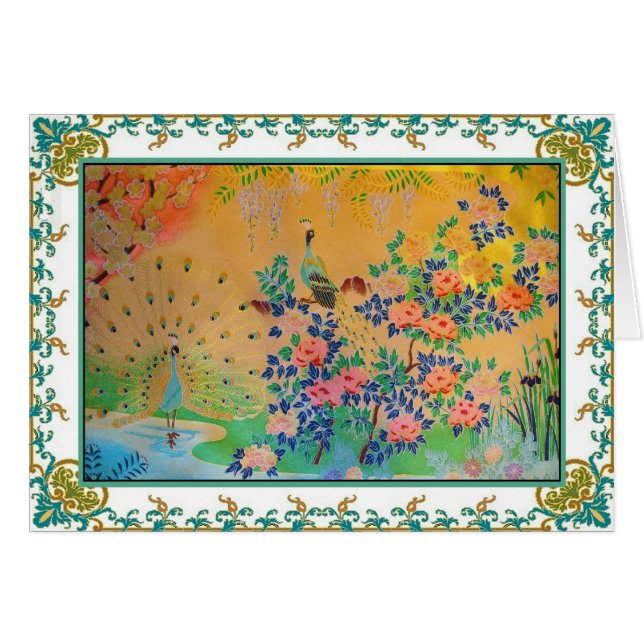 Påfågelparadis OBS Kort (Framsidan Horizontal)