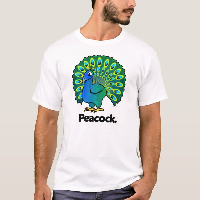 PåfågelPeacock. Tee (Framsida)