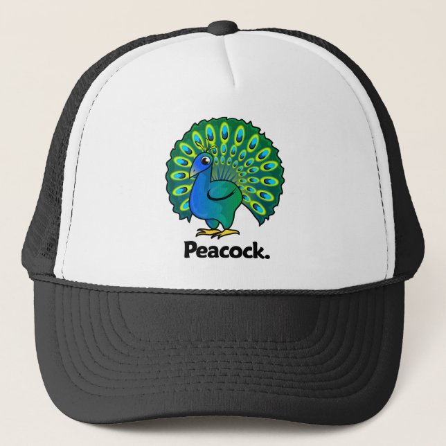 PåfågelPeacock. Truckerkeps (Framsida)