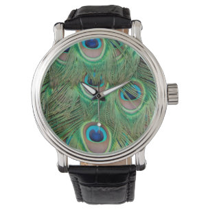 Påfågelplumage Armbandsur